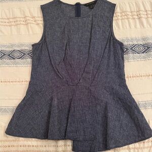 Banana Republic Navy Sleeveless Blouse